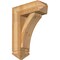 Ekena Millwork Thorton Arts and Crafts Rough Sawn Bracket w/ Offset Brace, Western Red Cedar, 8"W x 22"D x 30"H BKT0806X22X30THR03RWR - alternate 1